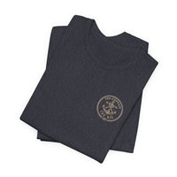 Navy Anchor Compass Pocket Tee — Coastal Nautical Graphic T-Shirt-NCR