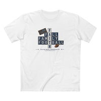 Faith & Sport | Fall Family Football — T-Shirt Faith Runs Through It-Detroit Edition | Game Day Faith Tee | Veteran-Owned Small Business | Liberty & Victory Co.