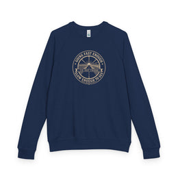 Coastal Faith Crewneck Sweatshirt | Coastal Redemption "Going Fast Enough" French Terry Raglan | Salt & Salvation | Veteran-Owned | Liberty & Victory Co.