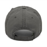 Victory One Embroidered Distressed Hat — Christian Cross Baseball Cap