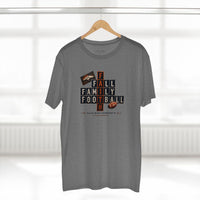 Faith & Sport | Fall Family Football — T-Shirt Faith Runs Through It-Denver Edition | Game Day Faith Tee | Veteran-Owned Small Business | Liberty & Victory Co.