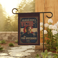 Patriotic Garden Flag | Victor-Y for Governor | Liberty-In-One | Liberty & Victory