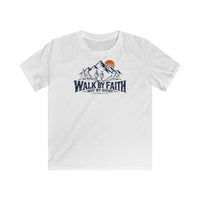 Mountain Faith| Walk by Faith — Two Brothers Youth T-Shirt 2 Corinthians 5:7 Mountain Graphic | Veteran-Owned Small Business | Liberty & Victory Co.