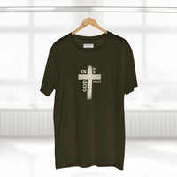 Christian T-Shirt | Rustic Wood Cross In God We Trust Faith Tee | Veteran-Owned | Liberty & Victory Co.