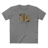 Faith & Sport | Fall Family Football — T-Shirt Faith Runs Through It-Green Bay Edition | Game Day Faith Tee | Veteran-Owned Small Business | Liberty & Victory Co.