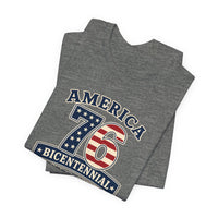 Patriotic T-Shirt | America 1776 Bicentennial 76 Essentials | Liberty-In-One | Liberty & Victory