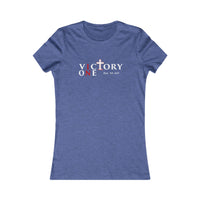 Faith & Sport Women's T-Shirt | Victory One Minimalist Graphic Tee | Veteran-Owned | Liberty & Victory Co.