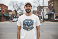 Faith & Sport T-Shirt | Lions Faithful Est. 1930 Vintage Graphic Tee | Victory-In-One | Liberty & Victory