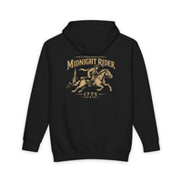 Christian Patriotic Hoodie | Midnight Rider 1775 Signature Line | Liberty-In-One | Liberty & Victory