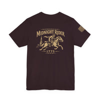 Midnight Rider Graphic Tee — Vintage Paul Revere Tribute T‑Shirt (1775)