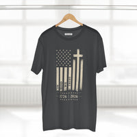 Flag Cross 1776 Vintage Graphic T-Shirt