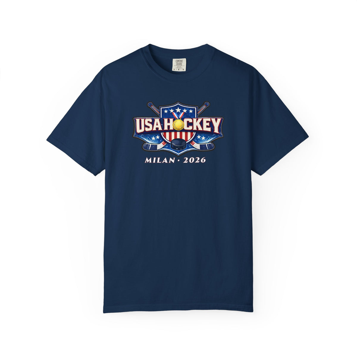 Patriotic T-Shirt | USA Hockey Milan 2026 | Michigan Connection Hockey Tee | Liberty & Victory