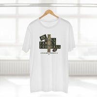 Mountain Faith | Fall Family Football — T-Shirt Faith Runs Through It-CSU Rams Edition | Game Day Faith Tee | Veteran-Owned Small Business | Liberty & Victory Co.