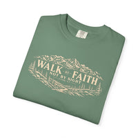 Mountain Faith | Walk By Faith — T-Shirt Mountain Wreath | Veteran-Owned Small Business | Liberty & Victory Co.