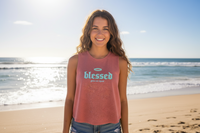Blessed Crop Top — Pastel Halo Graphic Women’s Tank