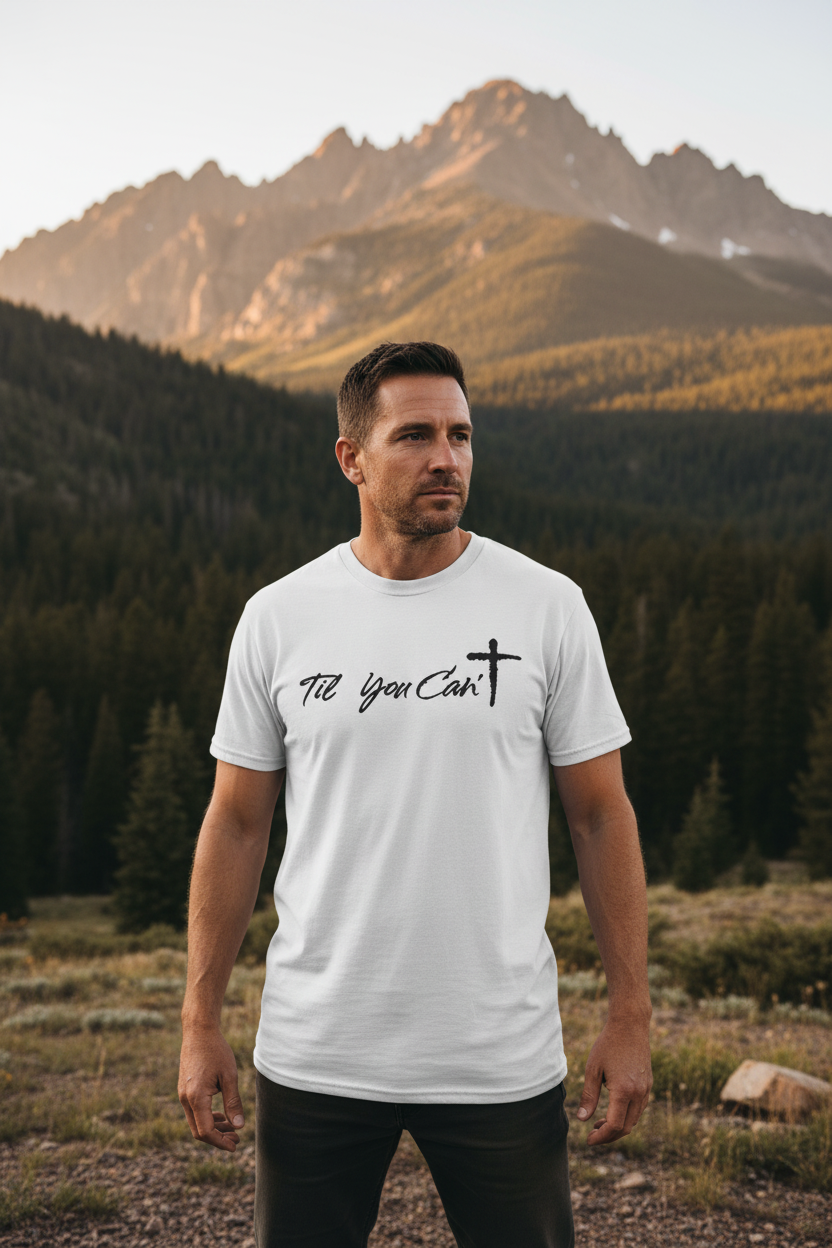 Til You Can't Christian Tee | Faith Cross T-Shirt