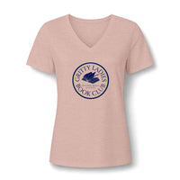 Book Club V-Neck Tee | Gritty Ladies Book Club — Women’s Relaxed Reading Shirt Scratching Beneath the Surface | Liberty & Victory Co.