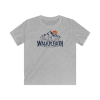 Mountain Faith | Walk by Faith — Siblings Edition Youth T-Shirt Mountain Graphic | Veteran-Owned Small Business | Liberty & Victory Co.