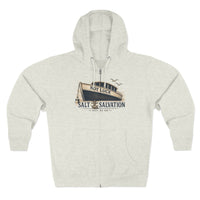 Zip Hoodie — "Not Luck" Salt & Salvation Boat Graphic