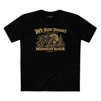 Patriotic Faith | We Ride Tonight — Midnight Rider: The Ride Continues — Premium Front + Back 1775 T-Shirt | Veteran-Owned Small Business | Liberty & Victory Co.