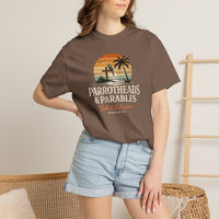 Coastal Faith T-Shirt | Parrotheads & Parables Beach Sunset Essentials | Salt & Salvation | Liberty & Victory