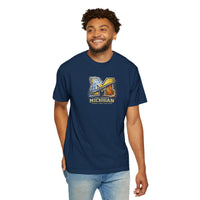 Michigan Wolverines T-Shirt | Final Four & Frozen Four Champion Goes Through Garment-Dyed Tee | Victory-One | Liberty & Victory
