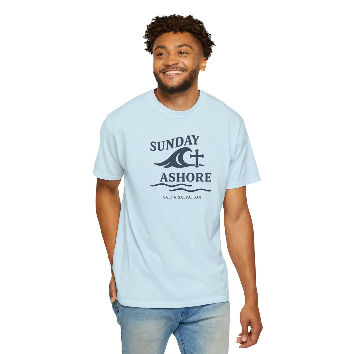Sunday Ashore T-Shirt — Salt & Salvation Coastal Tee