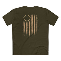 Patriotic Faith | We Ride Tonight — T-Shirt | April 18, 1775 × 1776–2026 OMR | Veteran-Owned Small Business | Liberty & Victory Co.
