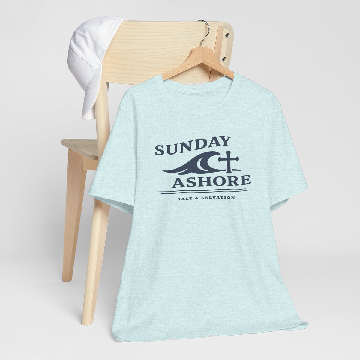Sunday Ashore Tee | Coastal Surf Faith T-Shirt