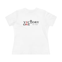 Faith & Sport Women's T-Shirt | Victory One Minimalist Logo Tee | Veteran-Owned | Liberty & Victory Co.