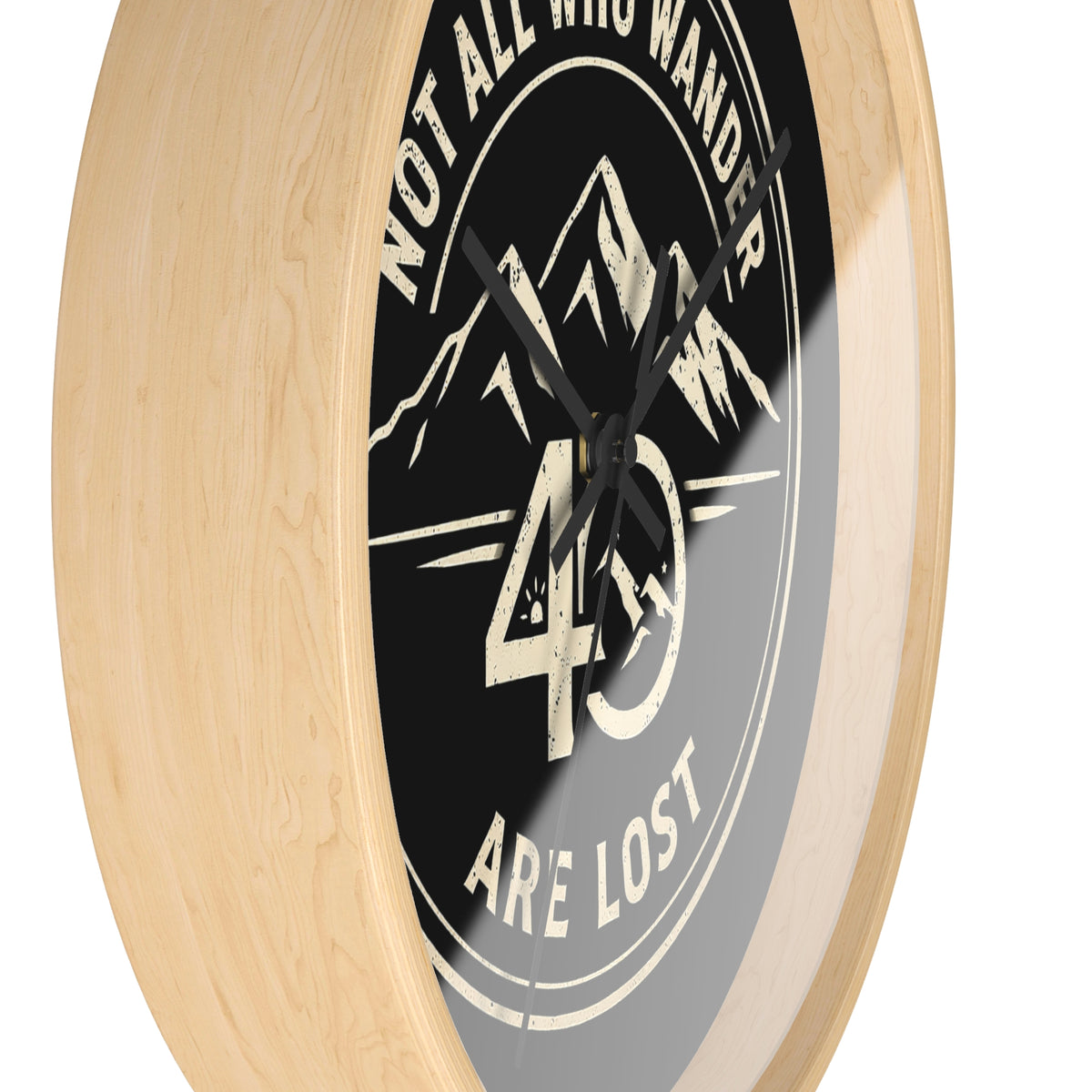 Christian Wall Clock | Not All Who Wander Are Lost | 40 Days 40 Nights Challenge | Liberty & Victory