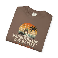 Coastal Faith T-Shirt | Parrotheads & Parables Beach Sunset Essentials | Salt & Salvation | Liberty & Victory