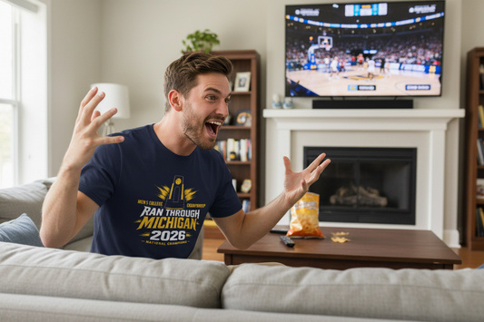 Michigan Everyday T-Shirt | Ran Through Michigan 2026 Championship Everyday Tee | Victory-One | Liberty & Victory