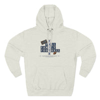 Faith & Sport | Fall Family Football — Premium Hoodie Faith Runs Through It-Detroit Edition | Game Day Faith Hoodie | Veteran-Owned Small Business | Liberty & Victory Co.