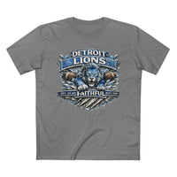 Faith & Sport T-Shirt | Lions Faithful Est. 1930 Vintage Graphic Tee | Victory-In-One | Liberty & Victory