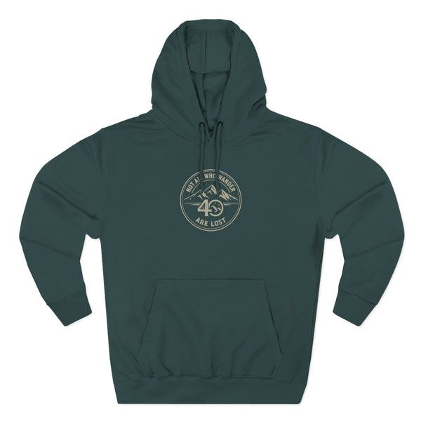 Wilderness Mountain Hoodie — Vintage Outdoor Adventure Pullover