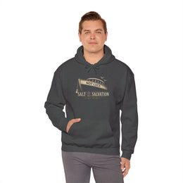 Coastal Faith Hoodie | Salt & Salvation "Not Luck" Nautical Anchor Sweatshirt | Veteran-Owned | Liberty & Victory Co.