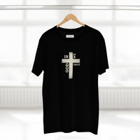 Christian T-Shirt | Rustic Wood Cross In God We Trust Faith Tee | Veteran-Owned | Liberty & Victory Co.