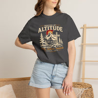 Christian T-Shirt | Rooted in Altitude & Faith | Mountain + Rising Sun | Garment-Dyed | Wonder & Wander | Signature Line | Veteran-Owned | Liberty & Victory Co.