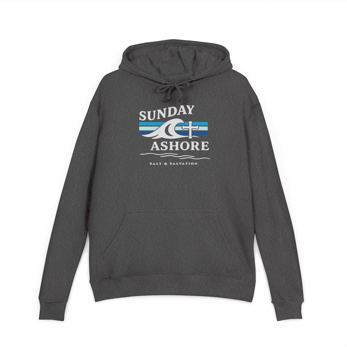 Sunday Ashore Hoodie | Coastal Surf Faith Sweatshirt