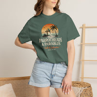 Coastal Faith T-Shirt | Parrotheads & Parables Beach Sunset Essentials | Salt & Salvation | Liberty & Victory