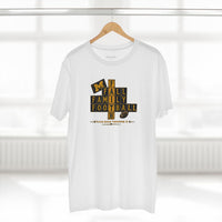 Faith & Sport | Fall Family Football — T-Shirt Faith Runs Through It-Michigan Edition | Game Day Faith Tee | Veteran-Owned Small Business | Liberty & Victory Co.