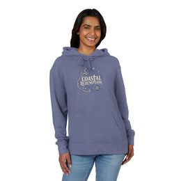 Coastal Faith Hoodie | Coastal Redemption Lighthouse & Compass French Terry Pullover | Salt & Salvation | Veteran-Owned | Liberty & Victory Co.