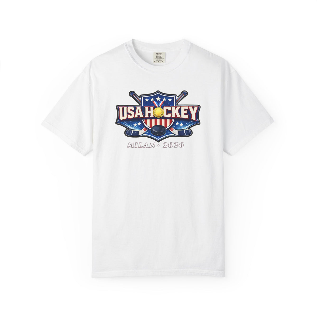 USA Hockey T-Shirt | Team USA What's Your Excuse Patriotic Tee | Veteran-Owned | Liberty & Victory