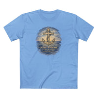 Christian Coastal T-Shirt | Come Ashore Rustic Anchor Nautical Faith Tee | Salt & Salvation | Liberty & Victory