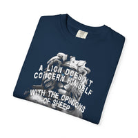 Christian T-Shirt | Lion Galatians 1:10 Faith Tee | Veteran-Owned | Liberty & Victory