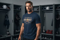 Navy t-shirt with a Team USA Hockey Logos