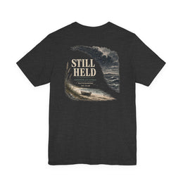 Christian T-Shirt | Still Held Not Luck Salt & Salvation Design | Veteran-Owned | Liberty & Victory Co.