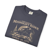 Patriotic Faith | Original Midnight Rider — 1776 I 2026 Heritage Tee | Veteran-Owned Small Business | Liberty & Victory Co.