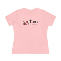 Faith & Sport Women's T-Shirt | Victory One Minimalist Logo Tee | Veteran-Owned | Liberty & Victory Co.